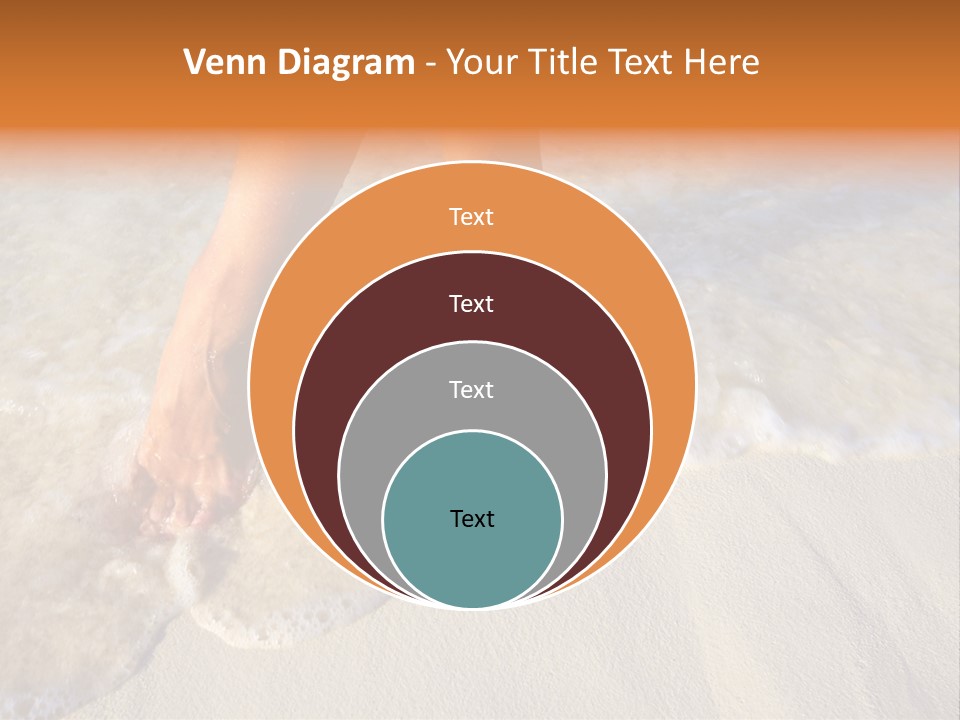Feet Ocean Legs PowerPoint Template