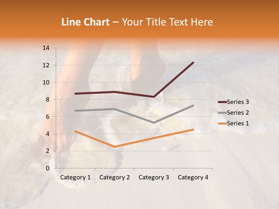 Feet Ocean Legs PowerPoint Template