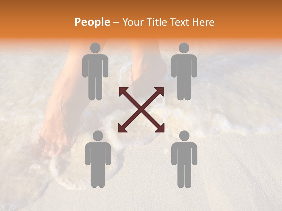 Feet Ocean Legs PowerPoint Template
