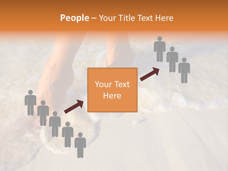 Feet Ocean Legs PowerPoint Template