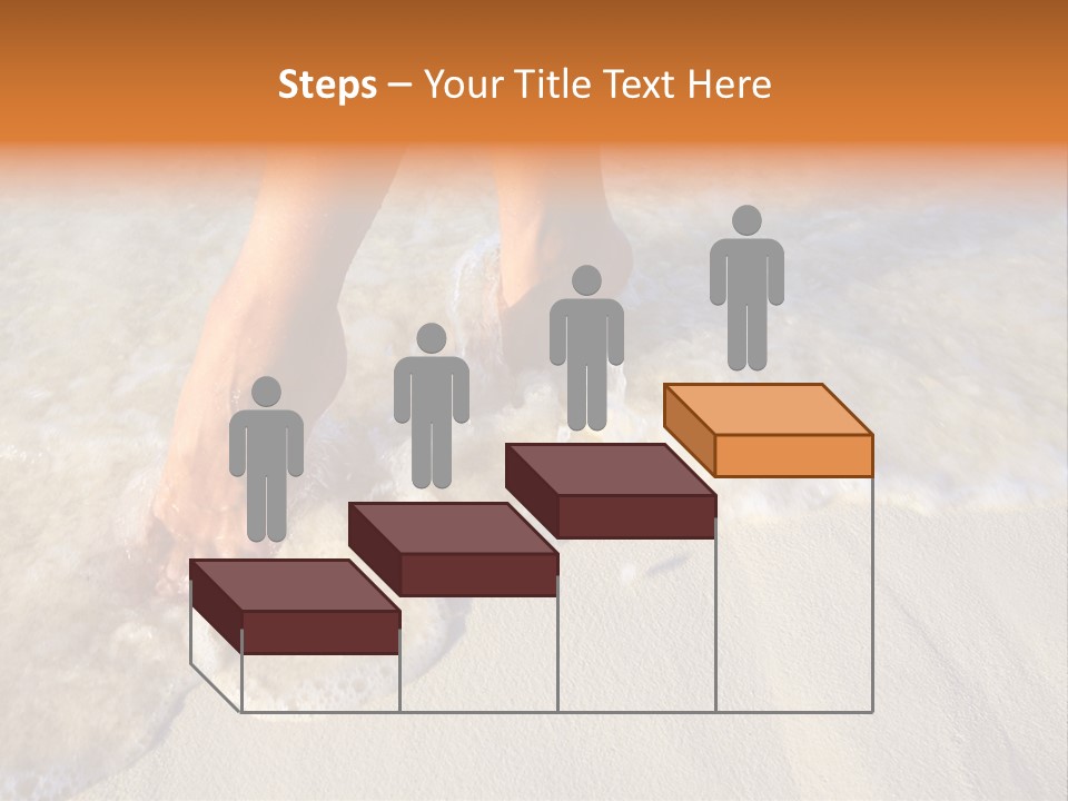 Feet Ocean Legs PowerPoint Template