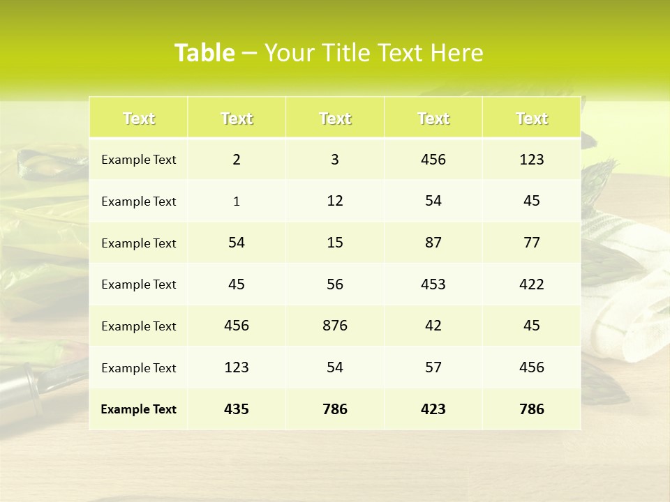 Isolated Low Spring PowerPoint Template