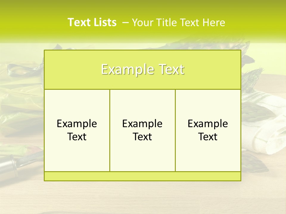 Isolated Low Spring PowerPoint Template