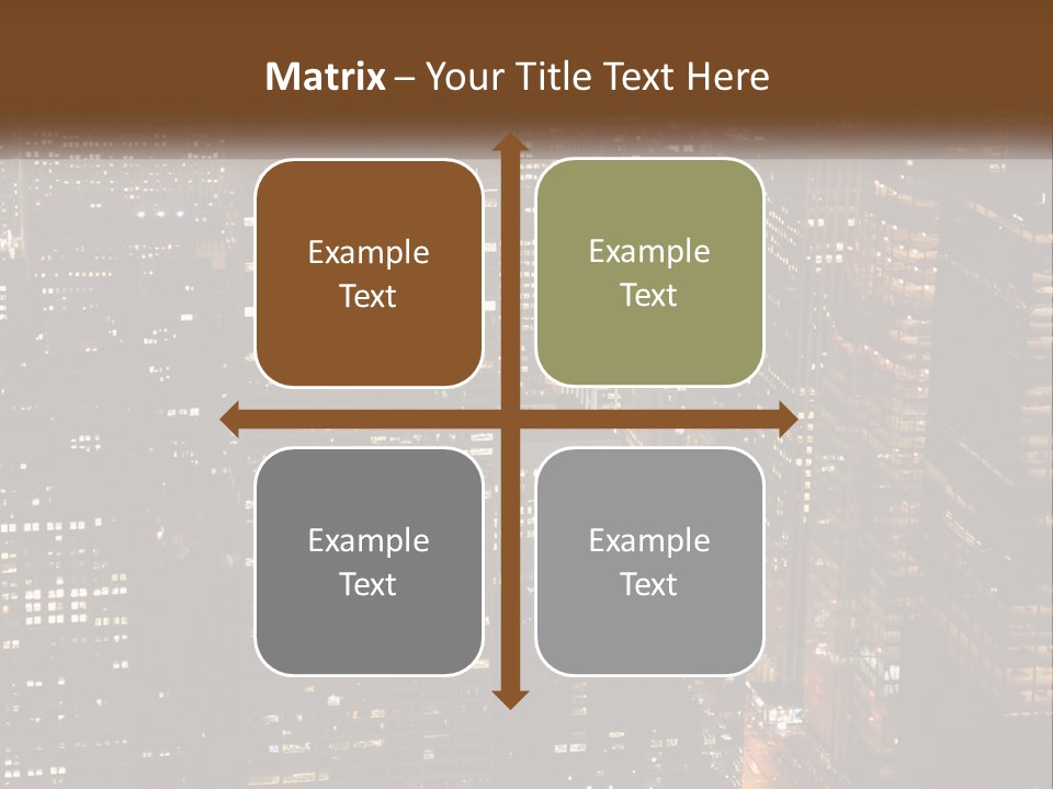 Business Highrise View PowerPoint Template