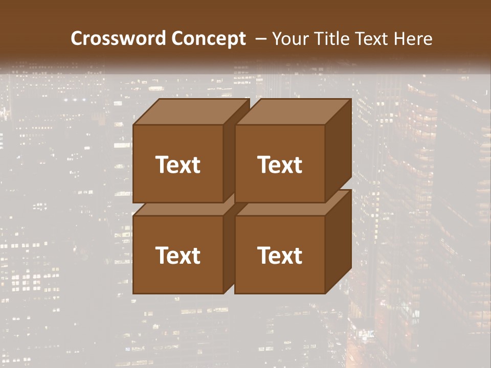 Business Highrise View PowerPoint Template