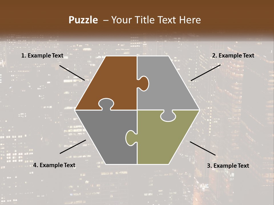 Business Highrise View PowerPoint Template