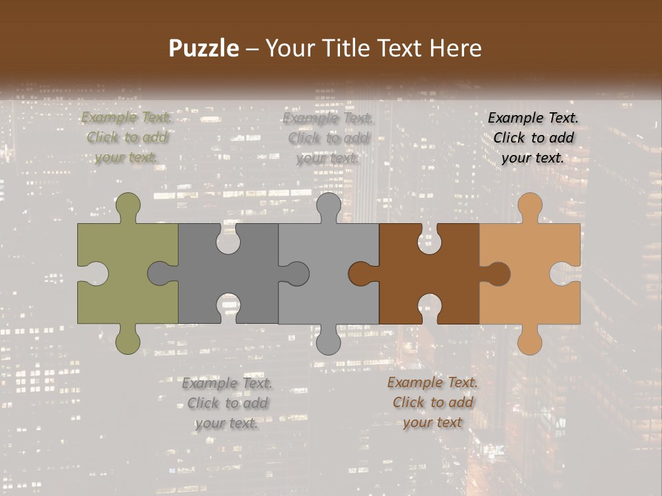 Business Highrise View PowerPoint Template