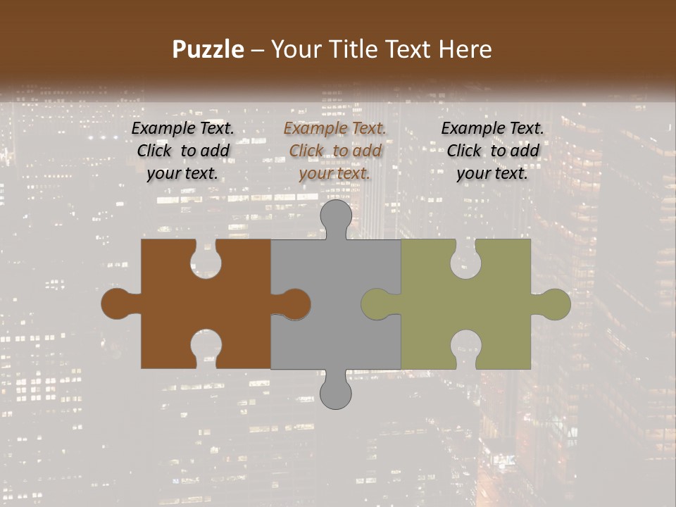 Business Highrise View PowerPoint Template