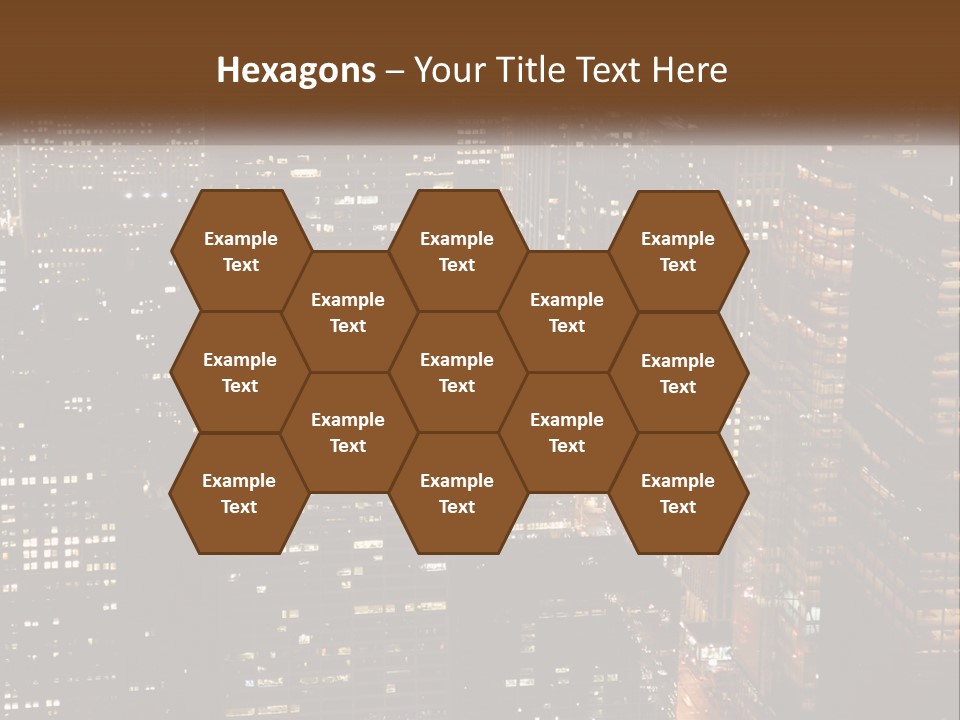 Business Highrise View PowerPoint Template