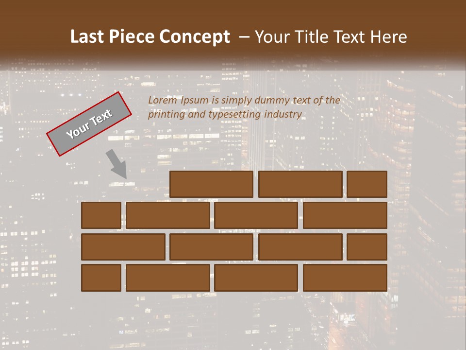 Business Highrise View PowerPoint Template