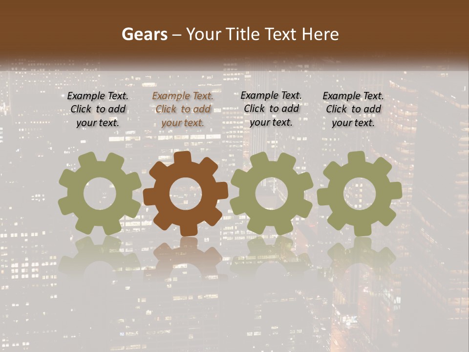 Business Highrise View PowerPoint Template