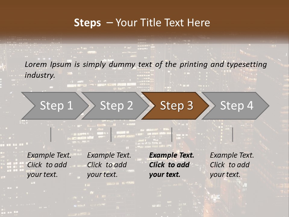Business Highrise View PowerPoint Template