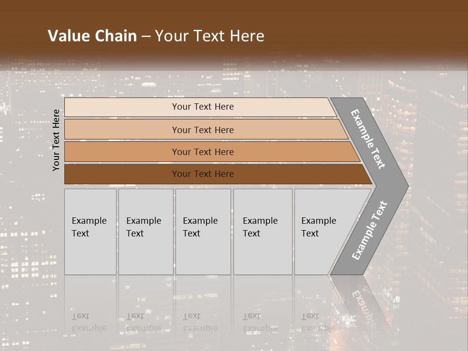 Business Highrise View PowerPoint Template