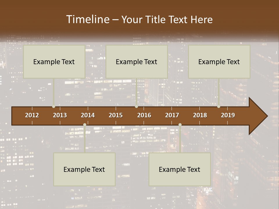 Business Highrise View PowerPoint Template