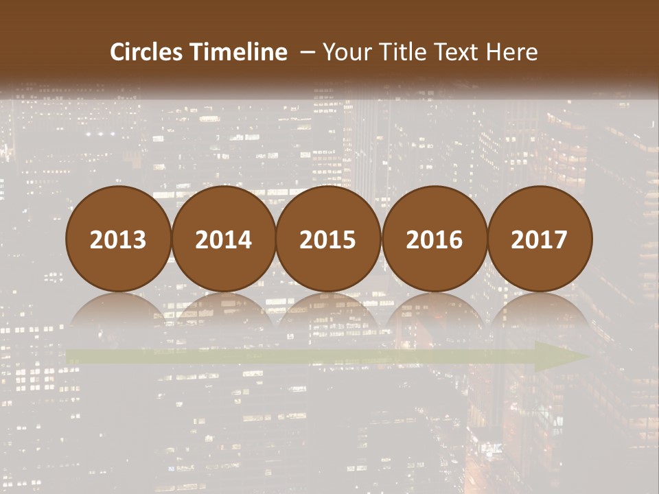 Business Highrise View PowerPoint Template