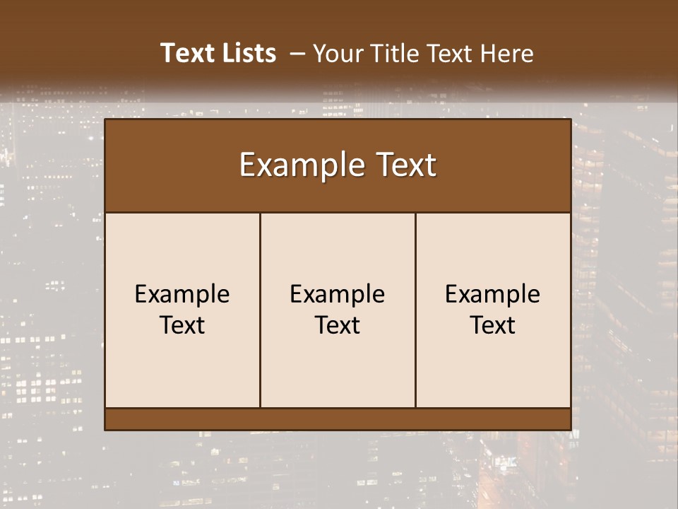 Business Highrise View PowerPoint Template