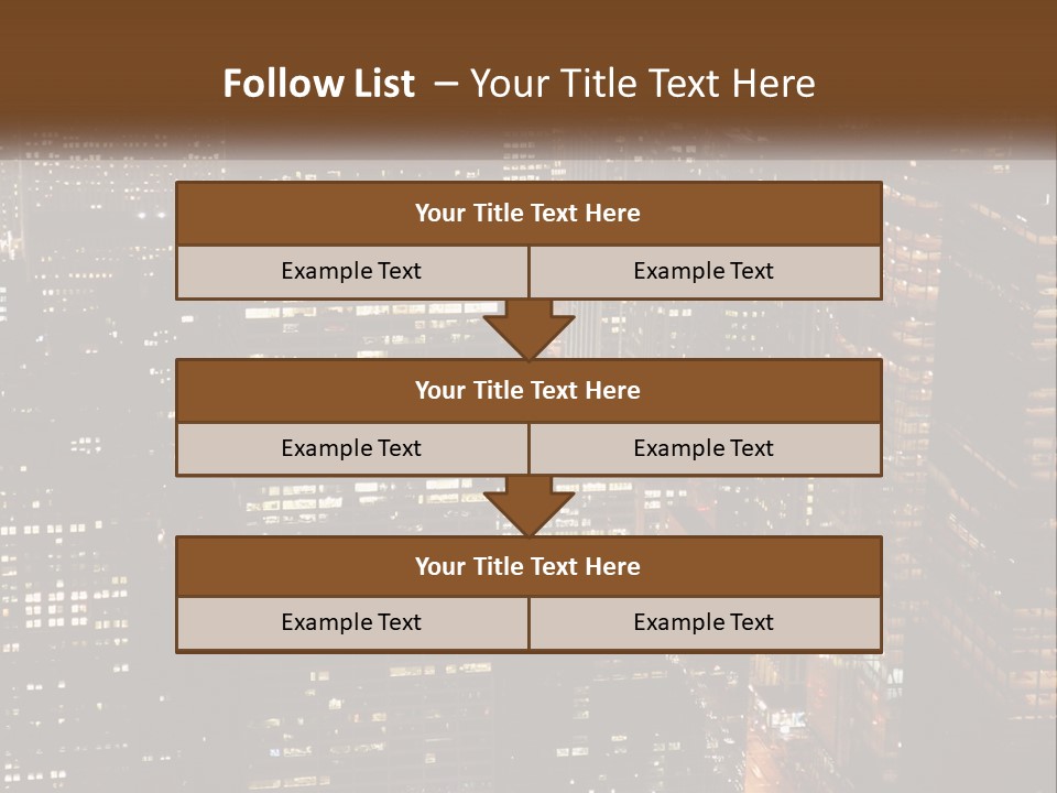 Business Highrise View PowerPoint Template