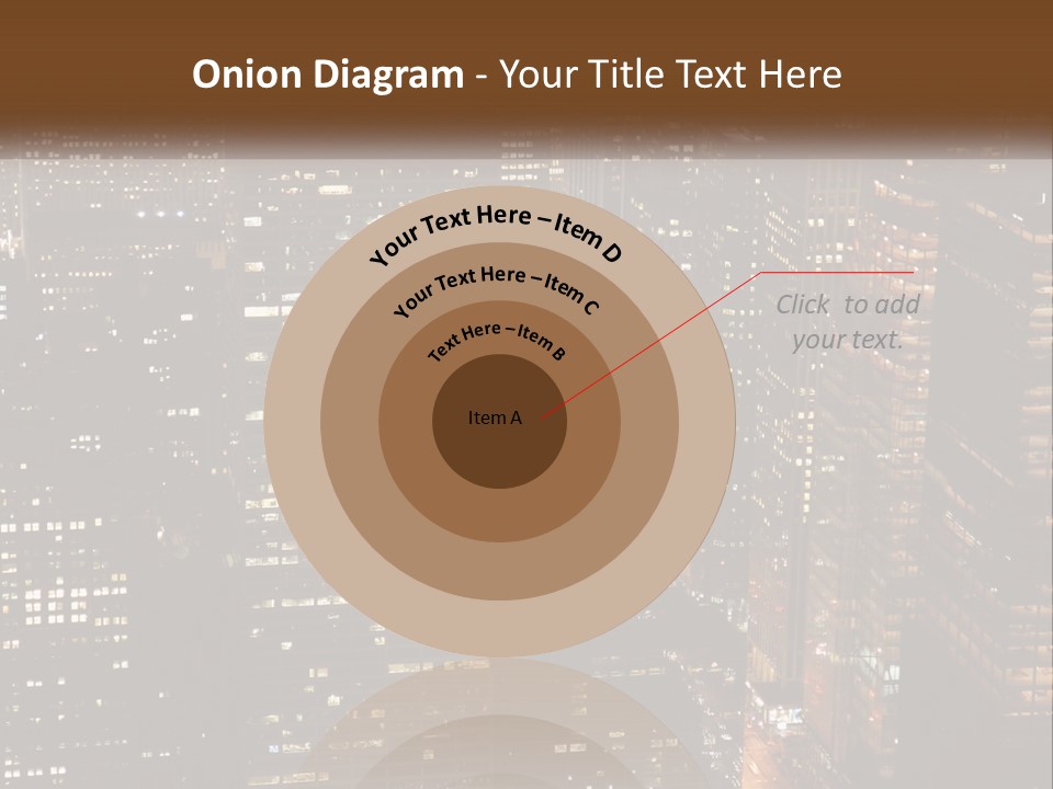 Business Highrise View PowerPoint Template