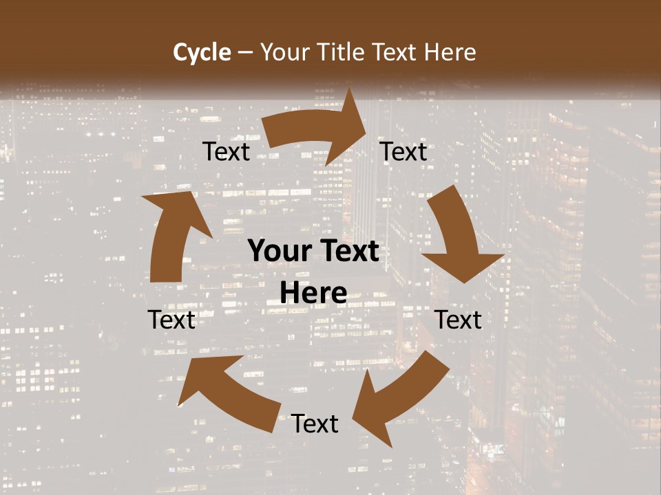 Business Highrise View PowerPoint Template