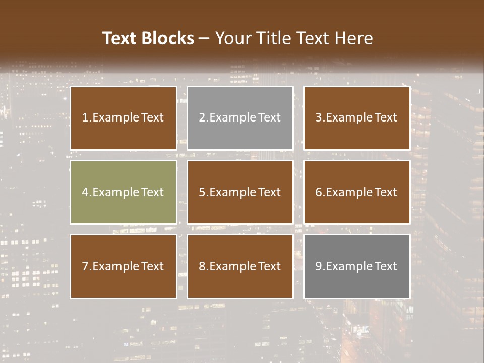 Business Highrise View PowerPoint Template