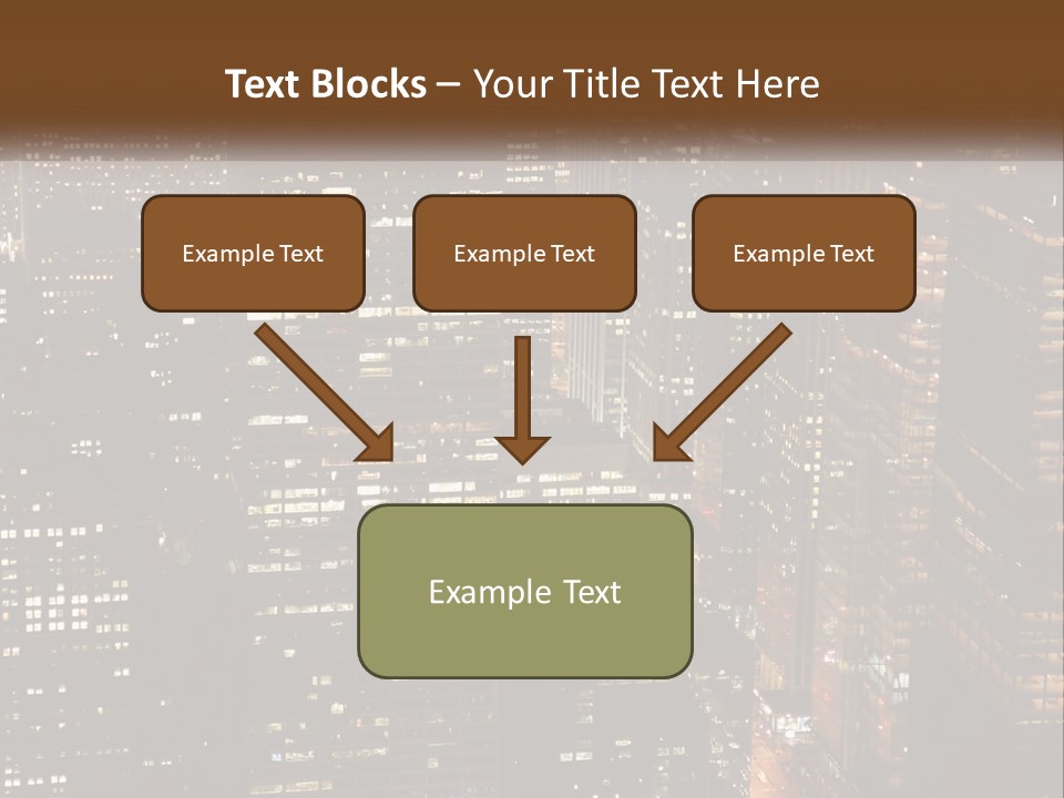 Business Highrise View PowerPoint Template
