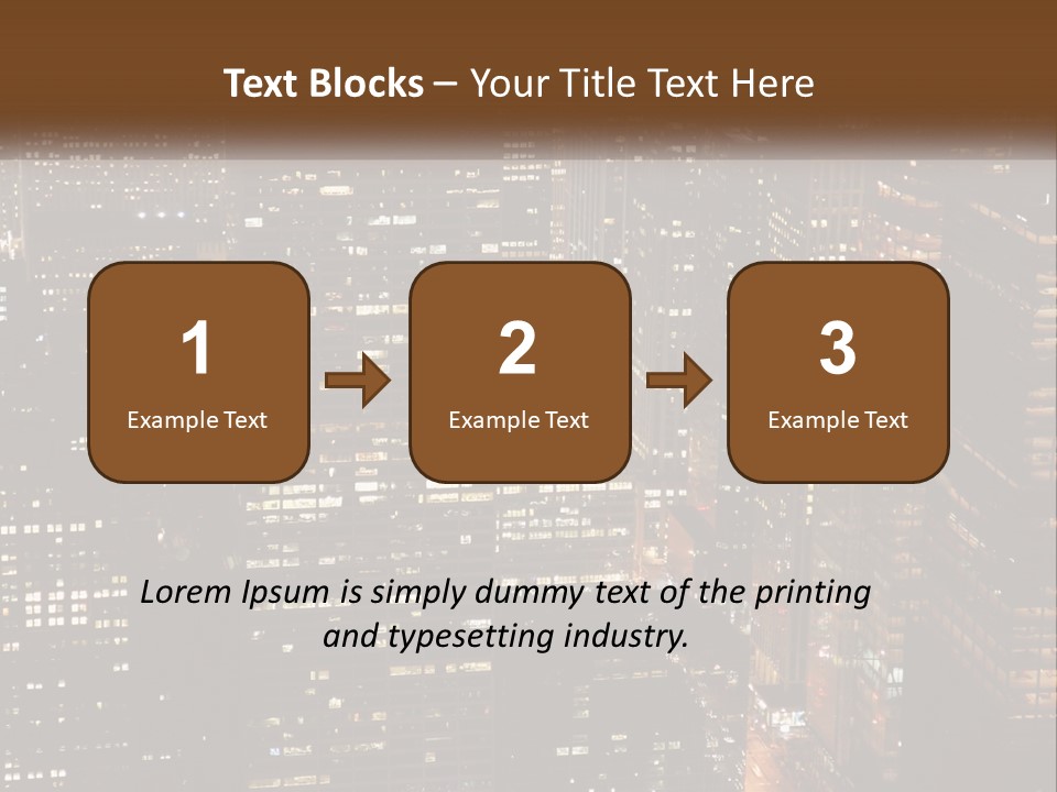 Business Highrise View PowerPoint Template