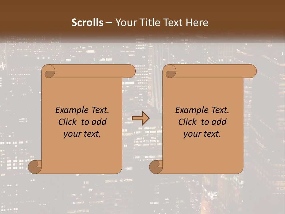 Business Highrise View PowerPoint Template