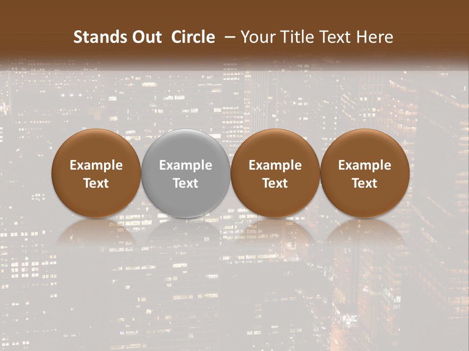 Business Highrise View PowerPoint Template