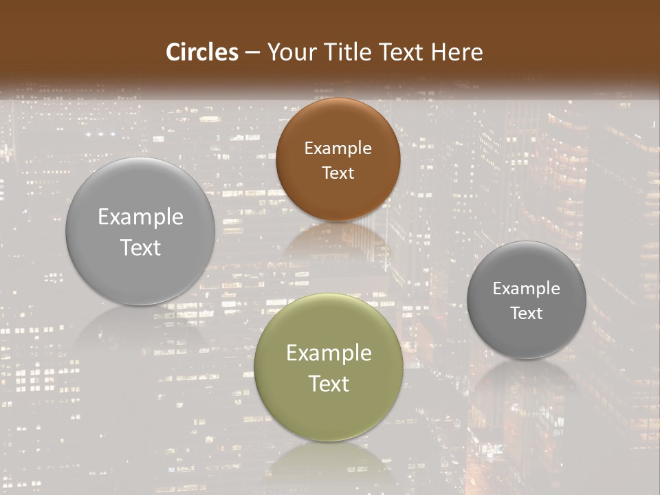 Business Highrise View PowerPoint Template