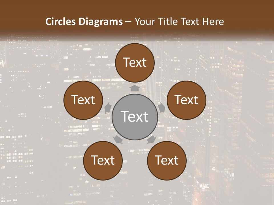 Business Highrise View PowerPoint Template