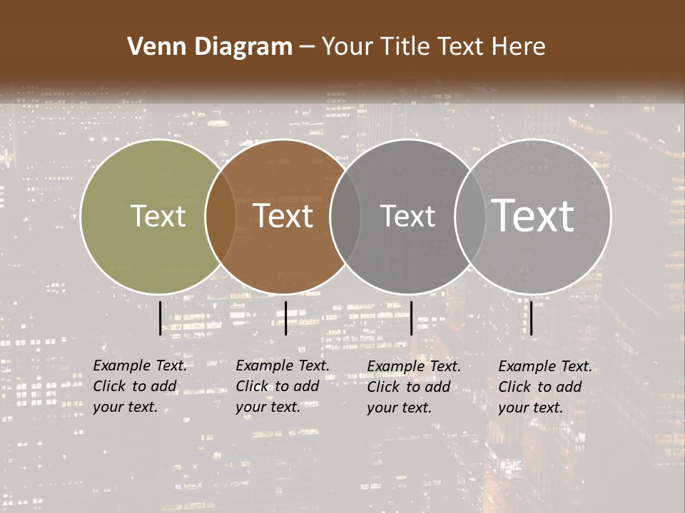 Business Highrise View PowerPoint Template