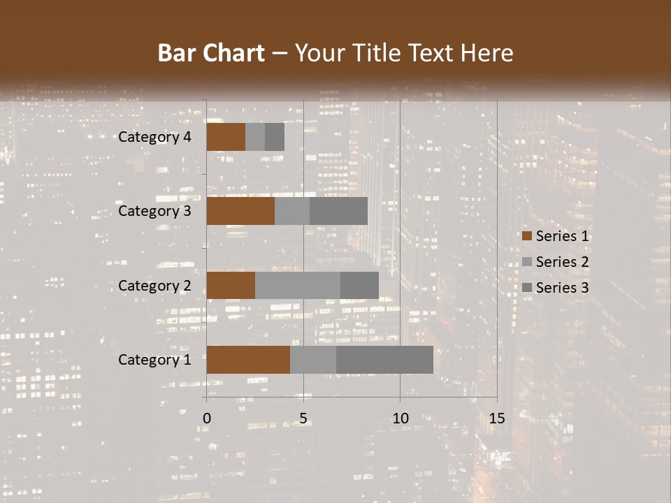 Business Highrise View PowerPoint Template