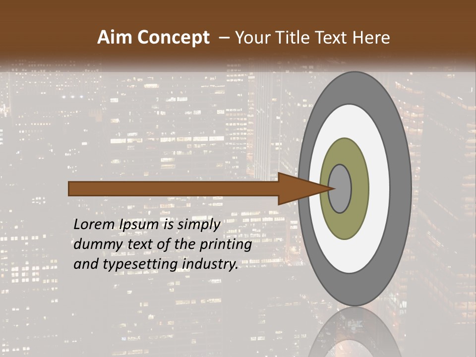 Business Highrise View PowerPoint Template