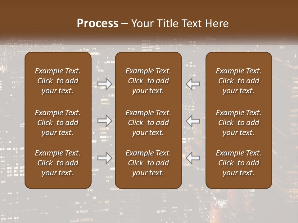 Business Highrise View PowerPoint Template