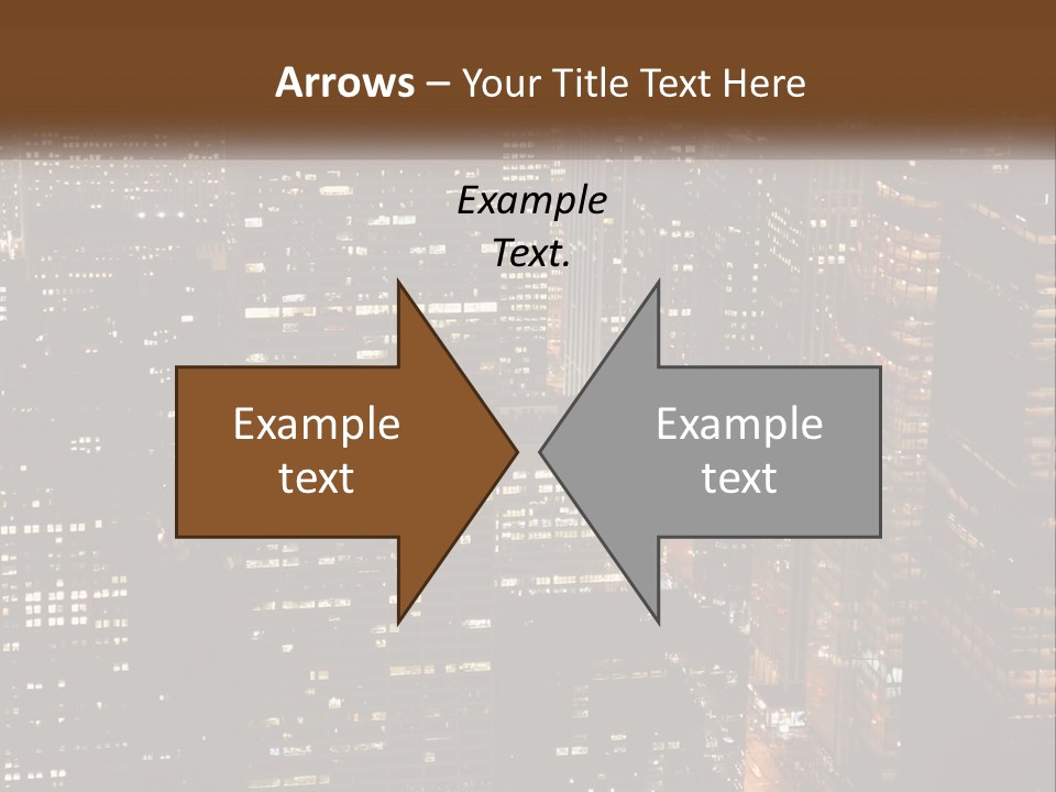 Business Highrise View PowerPoint Template