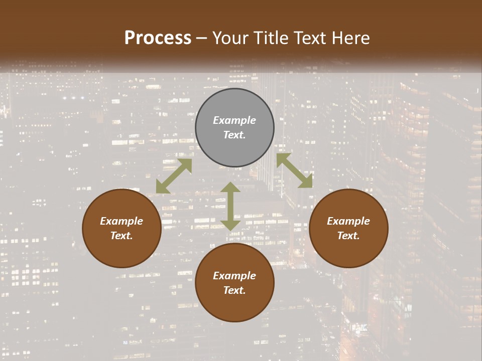 Business Highrise View PowerPoint Template