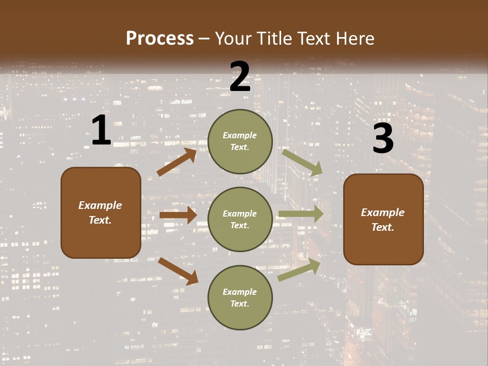 Business Highrise View PowerPoint Template