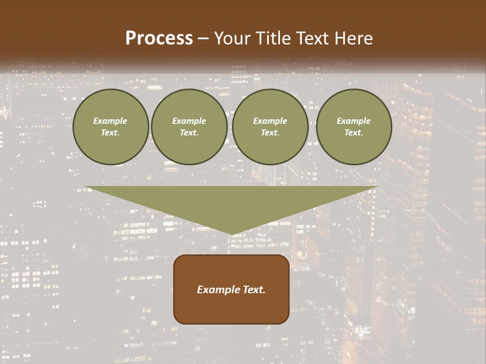 Business Highrise View PowerPoint Template