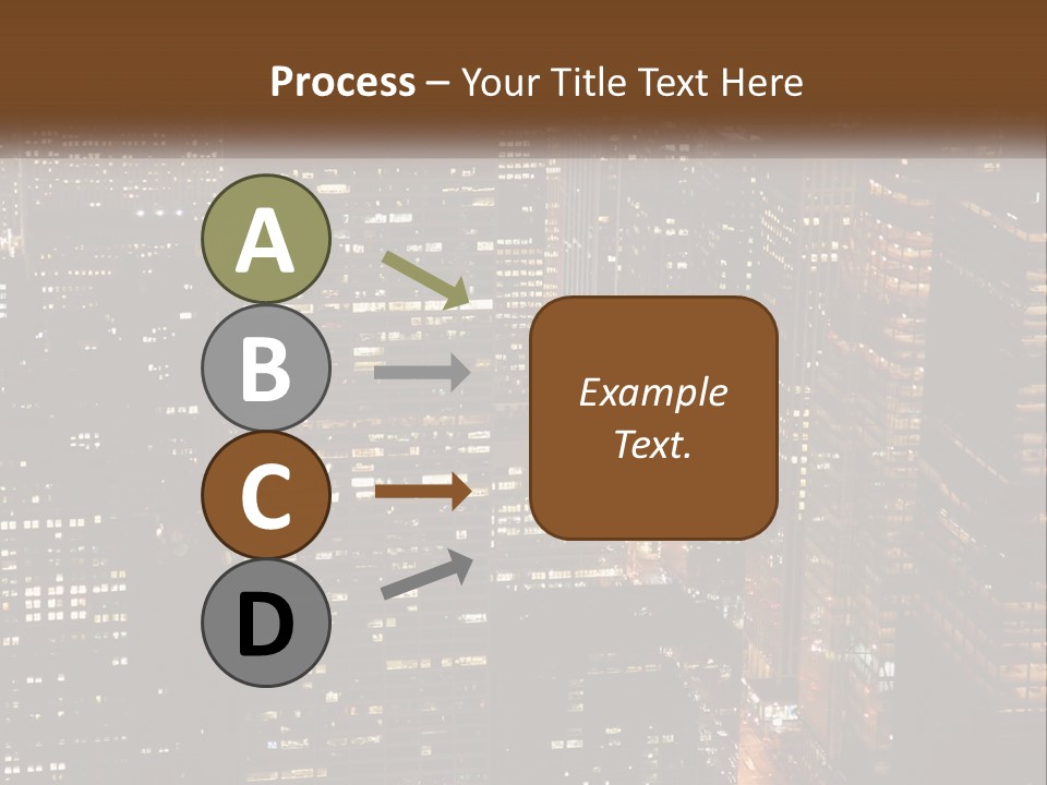 Business Highrise View PowerPoint Template