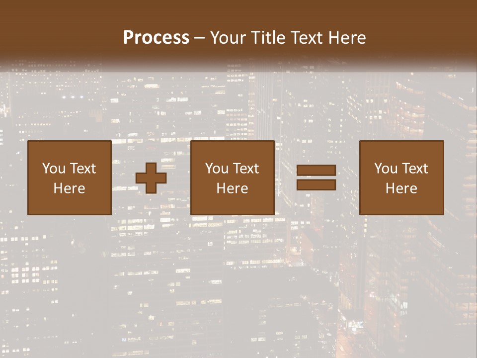 Business Highrise View PowerPoint Template