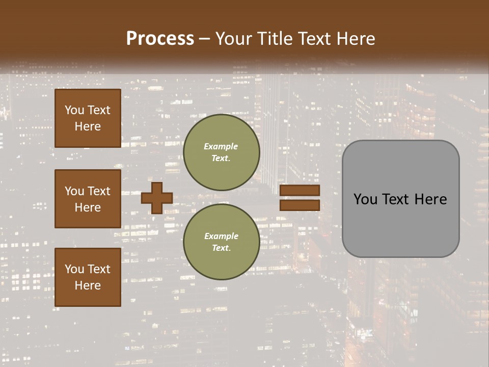 Business Highrise View PowerPoint Template