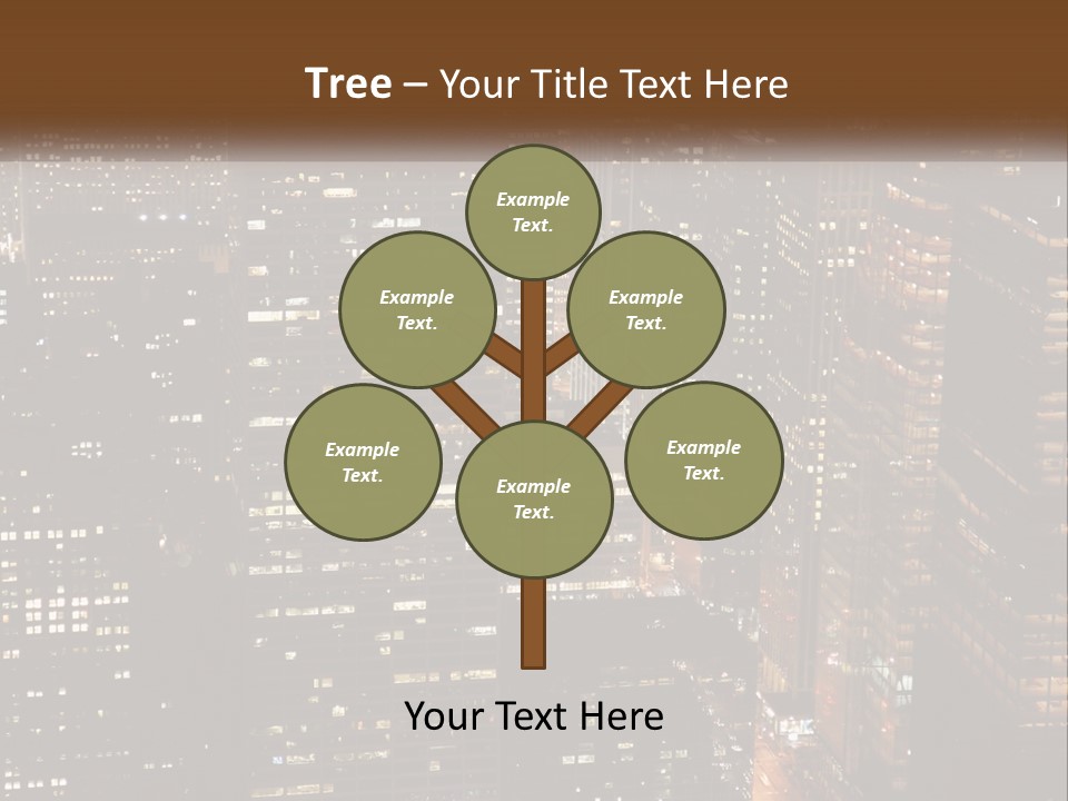 Business Highrise View PowerPoint Template