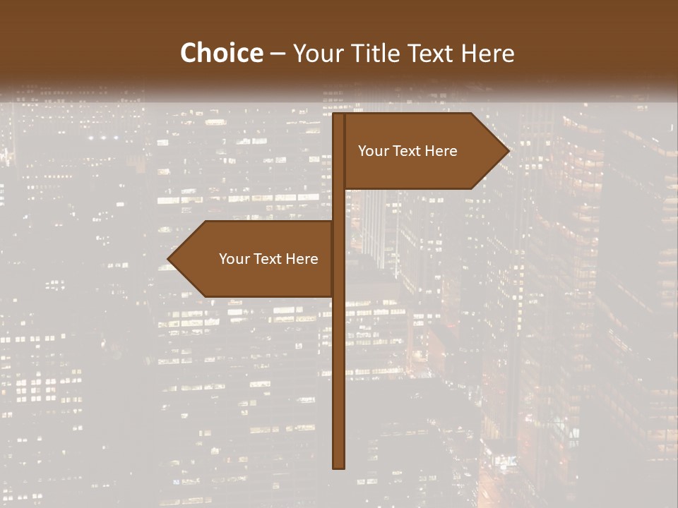 Business Highrise View PowerPoint Template