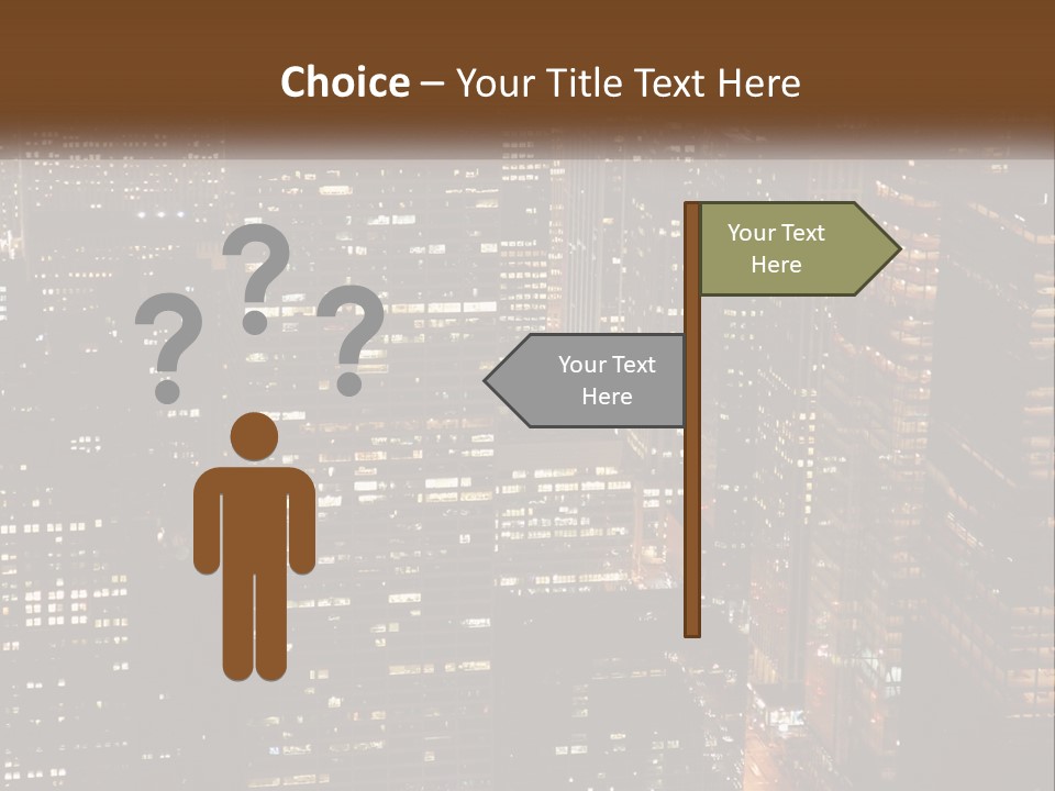 Business Highrise View PowerPoint Template