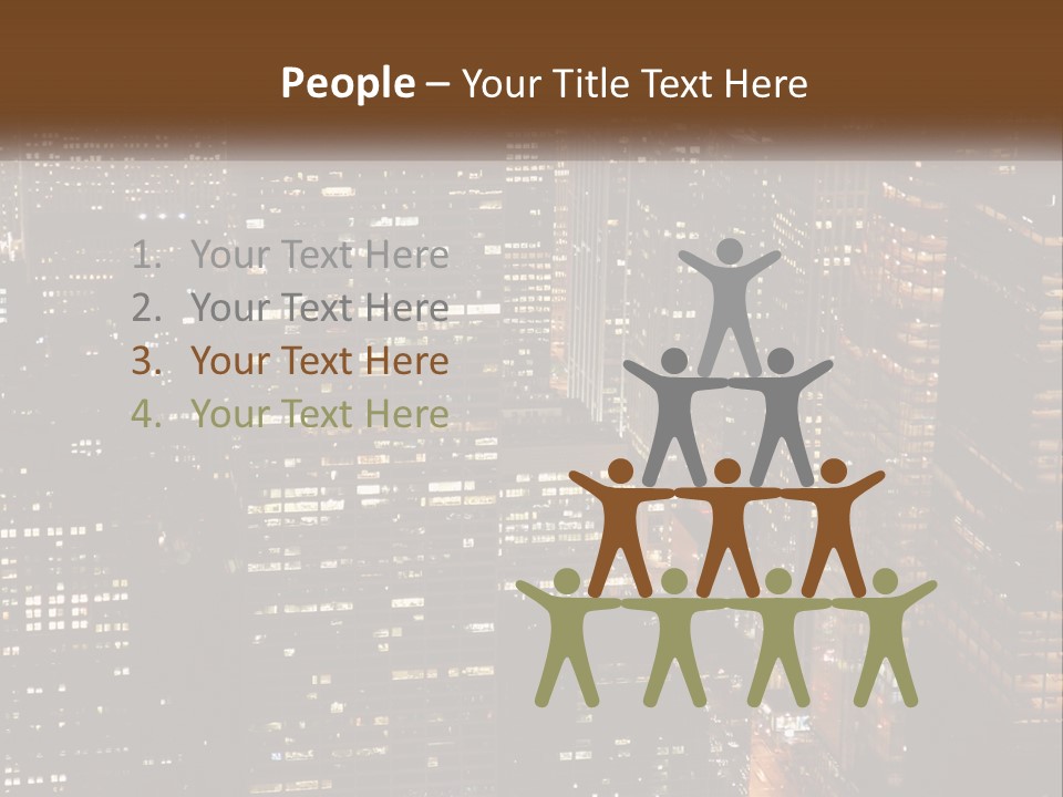 Business Highrise View PowerPoint Template