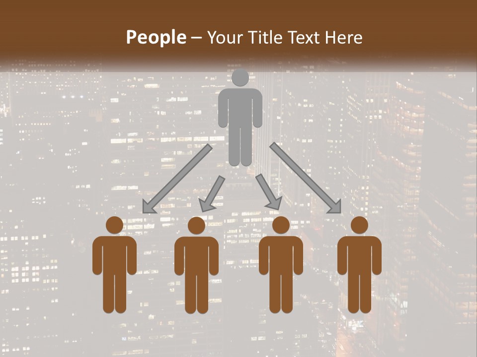 Business Highrise View PowerPoint Template