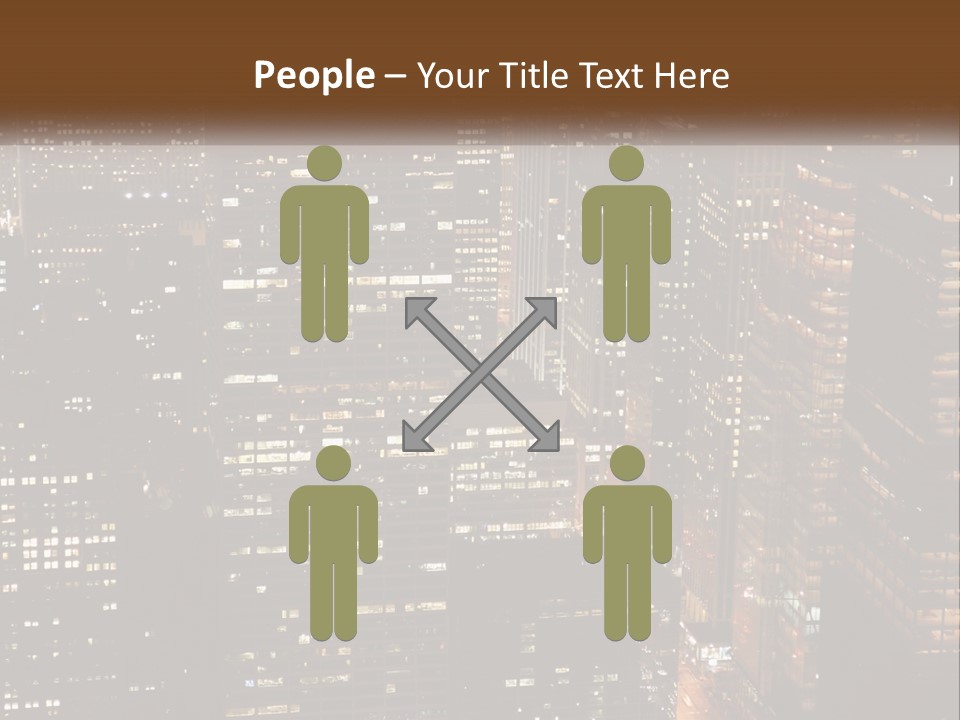 Business Highrise View PowerPoint Template