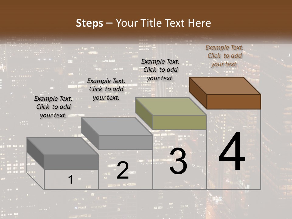 Business Highrise View PowerPoint Template