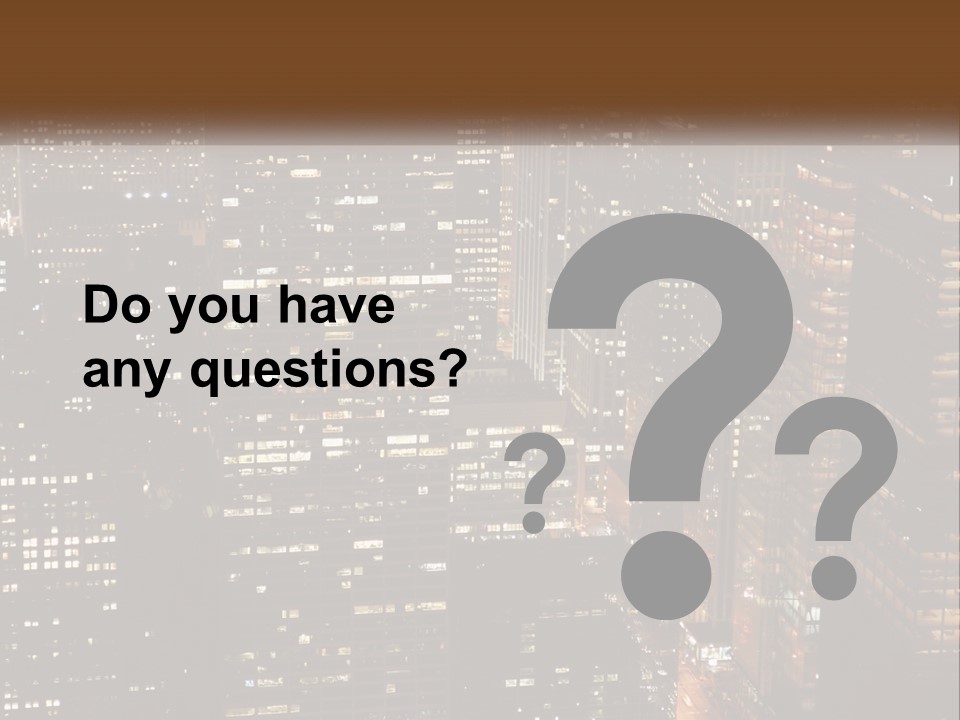 Business Highrise View PowerPoint Template