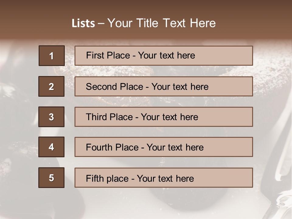 Black Sweet French PowerPoint Template